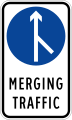 Merging traffic (plate type)