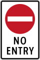 No entry for all vehicles (plate type)