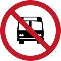 No entry for buses