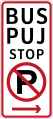 No parking, public utility vehicle stop
