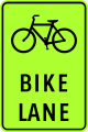 Bike lane ahead