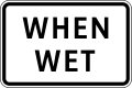 When wet