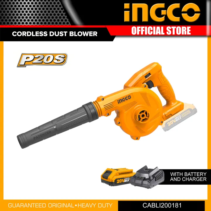 INGCO CABLI200181 20V Lithium-Ion Cordless Blower Dust Extractor