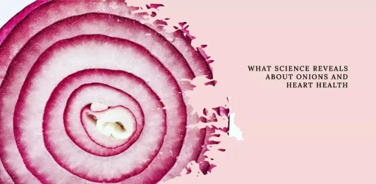 Image of a vibrant red onion, symbolizing the heart-healthy properties of onions