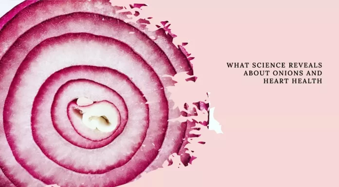 Image of a vibrant red onion, symbolizing the heart-healthy properties of onions