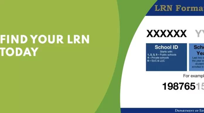 An image of the DepEd Learner Reference Number