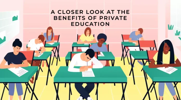 Private school students engage in meaningful discussions in a well-equipped classroom environment.