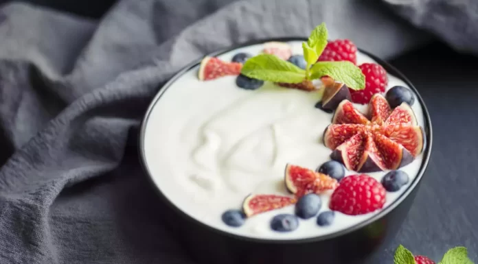 An enticing image illustrates the transformative power of yogurt for health, inviting you into the world of well-being with each spoonful.