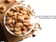 Capture a close-up image of cashew nuts, showcasing their role as a nutritious and supportive snack for weight-loss goals.