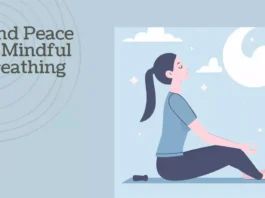 A serene image illustrating the practice of mindful breathing captures the essence of peace and tranquility in a busy world.