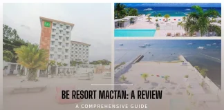 A beachfront view of Be Resort Mactan, a tropical haven offering affordable luxury and a unique guest experience.