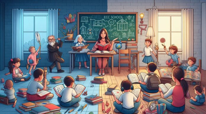 A child studying at home with books and a laptop while exploring different learning options