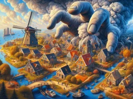 Historic canal and houses in Amsterdam, Netherlands
