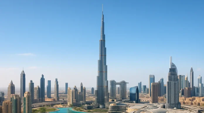 Modern skyline of Dubai with high-rise buildings and a multicultural expat population