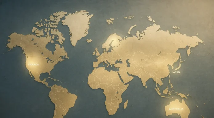 Global map showing the top countries with the best education systems.