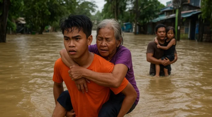 15-Year-Old Hero Saves Over 50 Lives in Liloan Amid Typhoon Tino 15-year-old boy rescuing people during the Cebu flood, Typhoon Tino