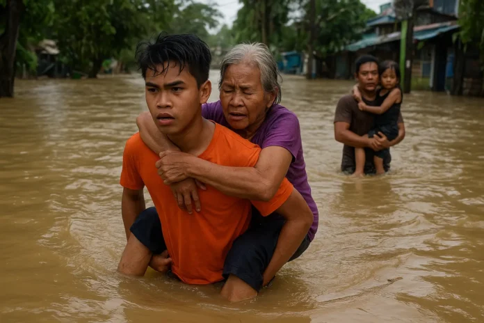 15-Year-Old Hero Saves Over 50 Lives in Liloan 15-year-old boy rescuing people during the Cebu flood, Typhoon Tino