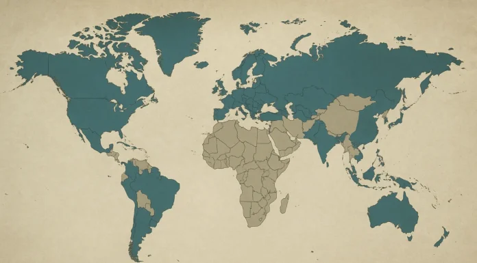 Map showing the top countries with the best healthcare systems based on quality, access, and health outcomes.