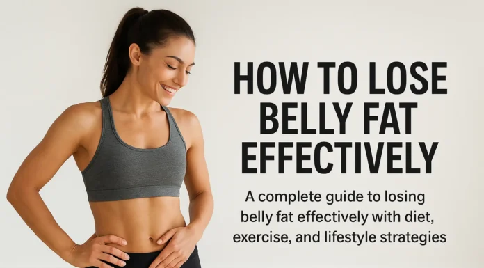 Healthy lifestyle tips to lose belly fat effectively and flatten your stomach