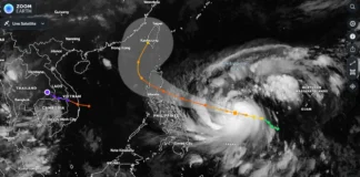 Typhoon Yolanda aftermath showing destroyed houses and survivors in Tacloban City.