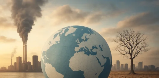 Illustration of global challenges the world will face in the next 10 years