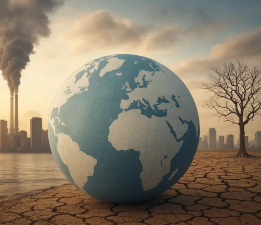 Illustration of global challenges the world will face in the next 10 years