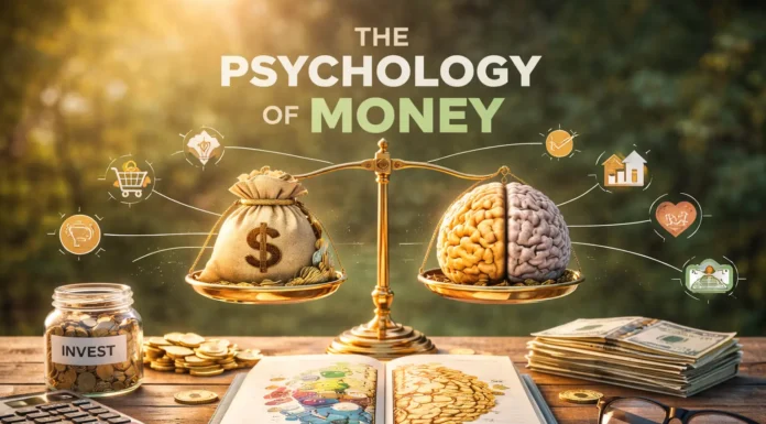 Image symbolizing the psychology of money, financial decisions, and long-term wealth behavior.