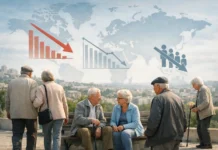 The World’s Fastest-Aging Populations and Shrinking Nations Global map illustrating countries with the fastest-aging populations and shrinking nations