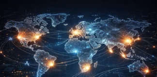 Global map of countries set to lead the crypto economy by 2035.