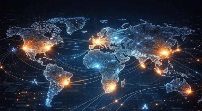 Global map of countries set to lead the crypto economy by 2035.