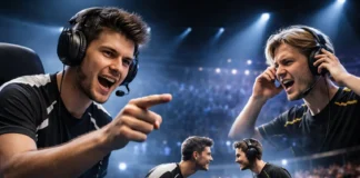 Famous esports players engaging in iconic trash talk during competitive matches.