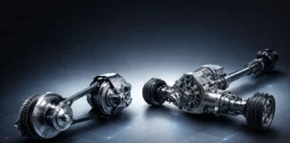 Scooter belt CVT system compared with car gearbox and drivetrain, showing gears, shafts, and power transmission differences.