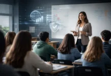Top 10 Countries with the Highest School Bullying Rates Global classroom scene with students and teachers, illustrating school bullying statistics, prevention, and teacher accountability in an international context.