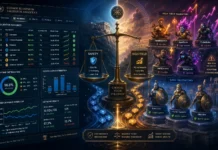 Illustration of Cosmos validators ranked by safety and yield, showing staking decision and risk balance