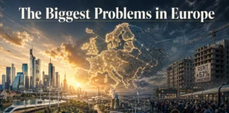 Europe stands at a crossroads of prosperity and uncertainty, where modern cities thrive even as rising costs, migration, aging populations, and political tensions reshape the continent.