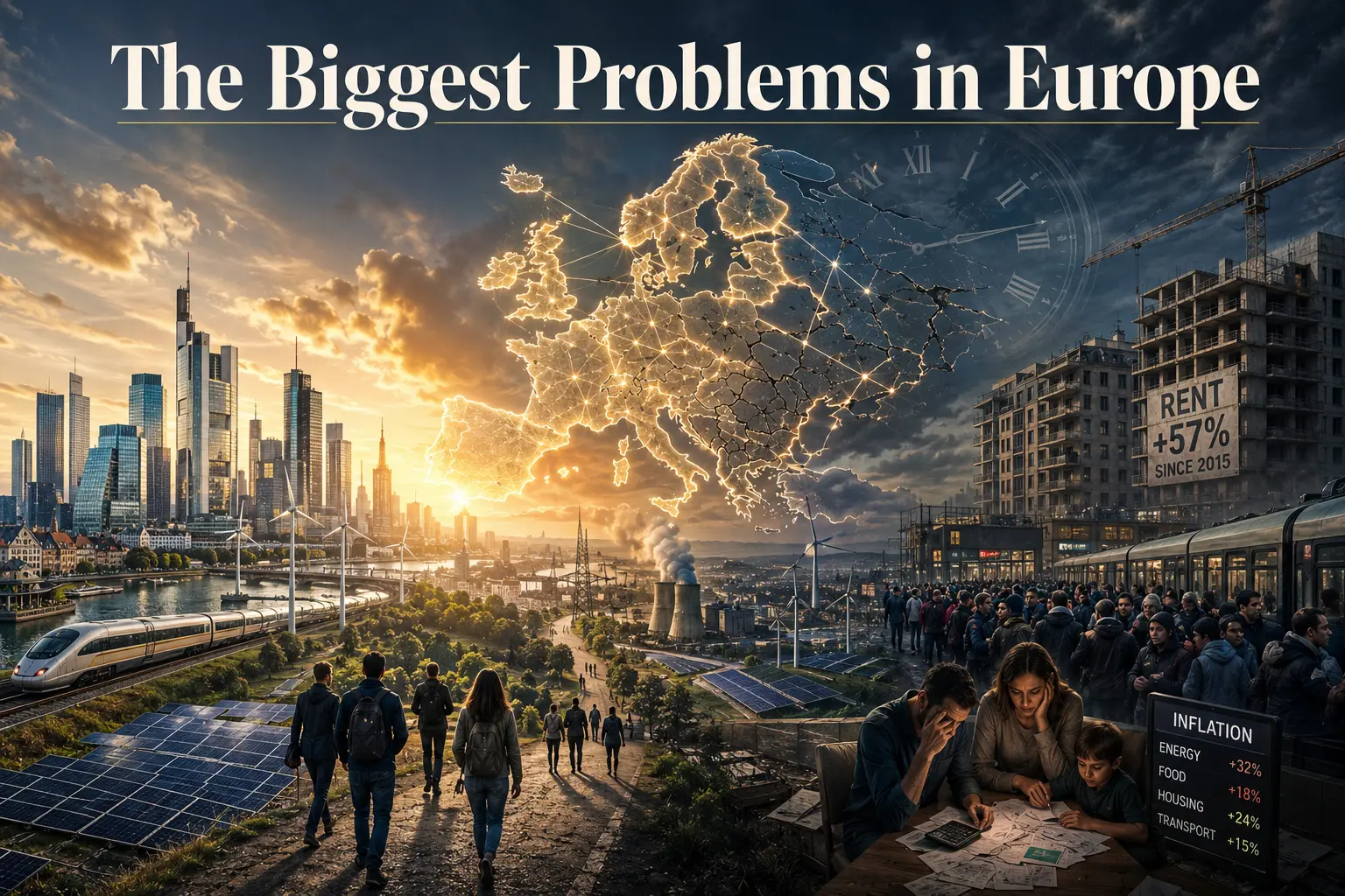 The Biggest Problems in Europe Europe stands at a crossroads of prosperity and uncertainty, where modern cities thrive even as rising costs, migration, aging populations, and political tensions reshape the continent.