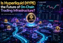 Is Hyperliquid (HYPE) the Future of On-Chain Trading Infrastructure? Hyperliquid ecosystem visualization featuring advanced on-chain trading platforms, decentralized liquidity flows, perpetual futures markets, and futuristic blockchain infrastructure powering the future of crypto finance.