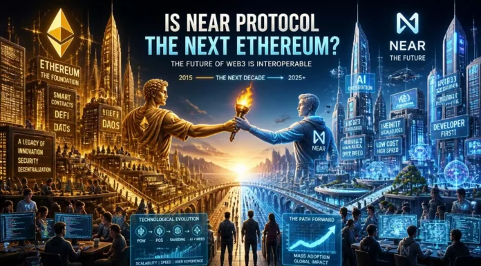 Near Protocol Vs. Ethereum: comparing scalable blockchain infrastructure, developer tools, and Web3 innovation.