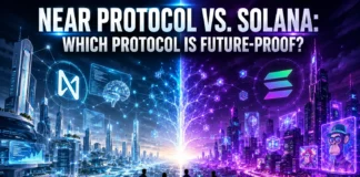 Side-by-side ecosystem analysis: Near Protocol and Solana on scalability, speed, infrastructure, and adoption trajectories.