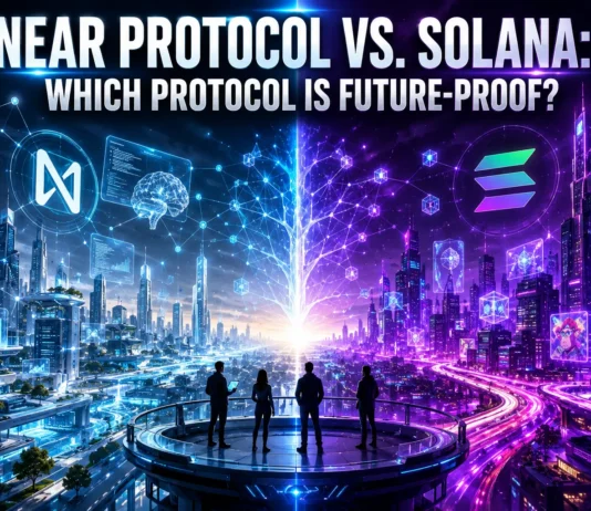 Side-by-side ecosystem analysis: Near Protocol and Solana on scalability, speed, infrastructure, and adoption trajectories.