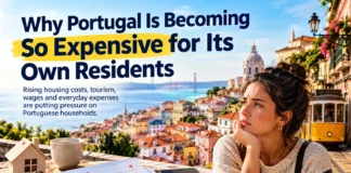 Portugal cost of living crisis showing Lisbon housing and rising living expenses for residents