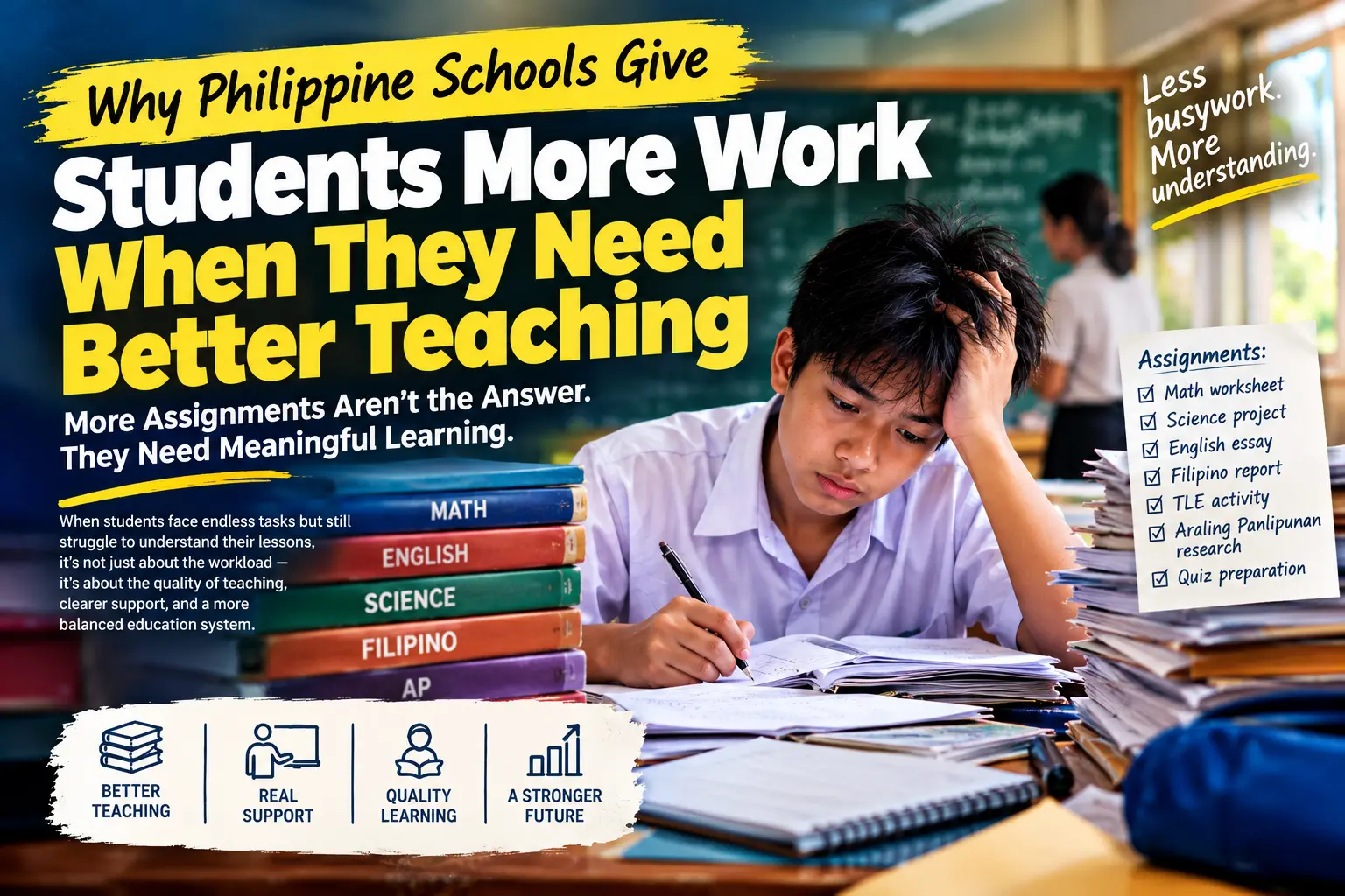 Why Philippine Schools Give Students More Work When They Need Better Teaching