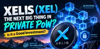 Xelis (XEL) crypto featuring BlockDAG technology, privacy, Proof-of-Work, and an 18.4 million hard cap